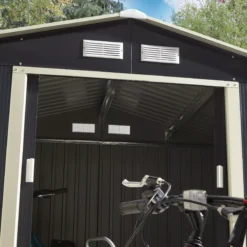 Rowlinson Trentvale 8x6 Apex Dark Grey Metal Shed 21 Rowlinson Trentvale 8x6 Apex Dark Grey Metal Shed -Hozelock Shop rowlinson trentvale 8x6 apex dark grey metal shed5013856206224 06i bq