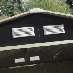 Rowlinson Trentvale 8x6 Apex Dark Grey Metal Shed 14 Rowlinson Trentvale 8x6 Apex Dark Grey Metal Shed -Hozelock Shop rowlinson trentvale 8x6 apex dark grey metal shed5013856206224 36c bq