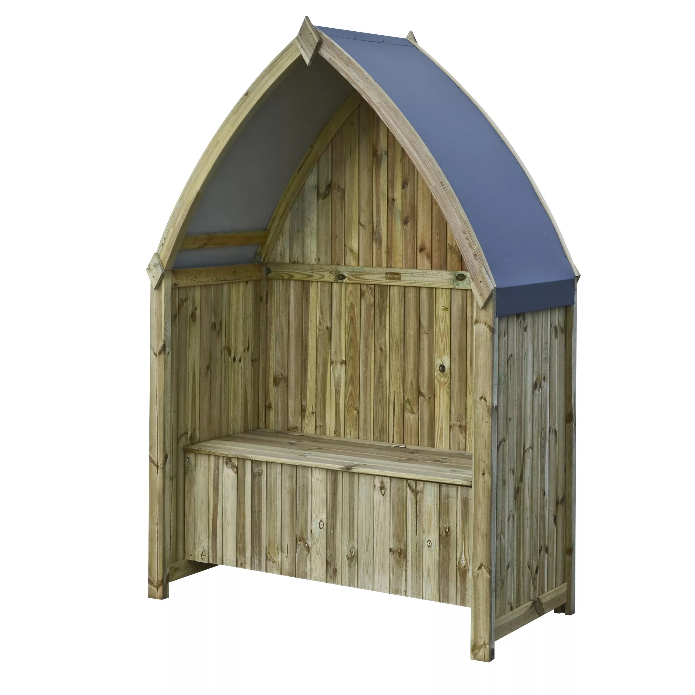 Rowlinson Winchester Boat Arbour, (H)2135mm (W)1390mm (D)700mm - Assembly Required 2 Rowlinson Winchester Boat Arbour, (H)2135mm (W)1390mm (D)700mm - Assembly Required - Image 2
