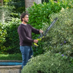Ryobi ONE+ 18V 500mm RY18HT50A-120 Cordless Hedge Trimmer -Hozelock Shop ryobi one 18v 500mm ry18ht50a 120 cordless hedge trimmer4892210203274 03i bq