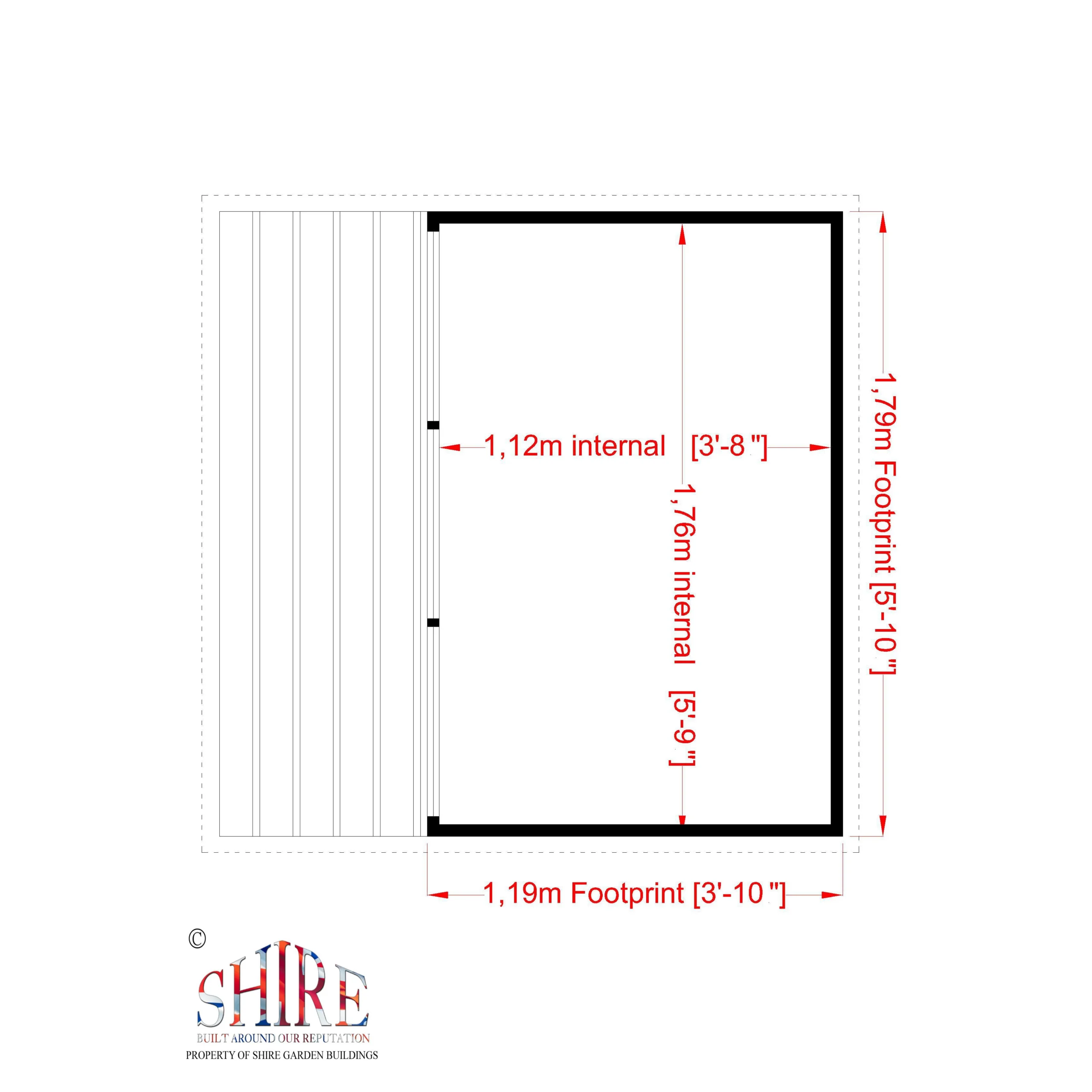Shire 6x4 Jailhouse Whitewood Pine Playhouse Assembly Required 3 Shire 6x4 Jailhouse Whitewood Pine Playhouse Assembly Required - Image 3