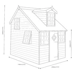 Shire 8x6 Cottage Whitewood Pine Playhouse Assembly Required 9 Shire 8x6 Cottage Whitewood Pine Playhouse Assembly Required -Hozelock Shop shire 8x6 cottage whitewood pine playhouse assembly required5019804111817 04t