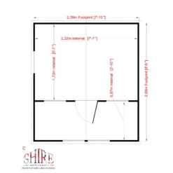 Shire 8x9 Lodge Whitewood Pine Playhouse Assembly Required -Hozelock Shop shire 8x9 lodge whitewood pine playhouse assembly required5019804111831 02t