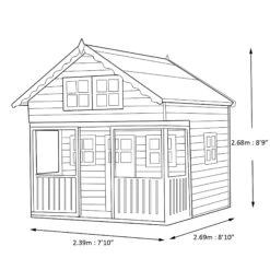Shire 8x9 Lodge Whitewood Pine Playhouse Assembly Service Included -Hozelock Shop shire 8x9 lodge whitewood pine playhouse assembly service included5019804111848 03t