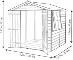 Shire Alderney 7x7 Ft Apex Shiplap Wooden 2 Door Shed With Floor (Base Included) - Assembly Service Included 14 Shire Alderney 7x7 Ft Apex Shiplap Wooden 2 Door Shed With Floor (Base Included) - Assembly Service Included -Hozelock Shop shire alderney 7x7 ft apex shiplap wooden 2 door shed with floor base included assembly service included5397007006339 18bq