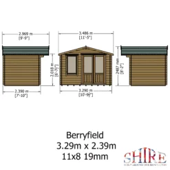 Shire Berryfield 11x8 Glass Apex Tongue & Groove Wooden Cabin - Base Not Included 11 Shire Berryfield 11x8 Glass Apex Tongue & Groove Wooden Cabin - Base Not Included -Hozelock Shop shire berryfield 11x8 glass apex tongue groove wooden cabin base not included5019804112296 01t bq