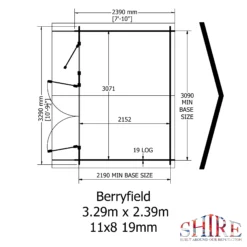 Shire Berryfield 11x8 Glass Apex Tongue & Groove Wooden Cabin - Base Not Included 12 Shire Berryfield 11x8 Glass Apex Tongue & Groove Wooden Cabin - Base Not Included -Hozelock Shop shire berryfield 11x8 glass apex tongue groove wooden cabin base not included5019804112296 02t bq