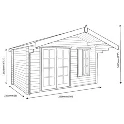 Shire Cannock 10x8 Ft Toughened Glass Apex Tongue & Groove Wooden Cabin With Felt Tile Roof -Hozelock Shop shire cannock 10x8 ft toughened glass apex tongue groove wooden cabin with felt tile roof5019804111282 03t