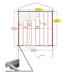 Shire Cannock 12x12 Ft Apex Tongue & Groove Wooden Cabin With Felt Tile Roof - Assembly Service Included -Hozelock Shop shire cannock 12x12 ft apex tongue groove wooden cabin with felt tile roof assembly service included5019804111374 02t