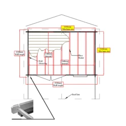 Shire Cannock 12x8 Ft Apex Tongue & Groove Wooden Cabin With Felt Tile Roof - Assembly Service Included -Hozelock Shop shire cannock 12x8 ft apex tongue groove wooden cabin with felt tile roof assembly service included5019804111336 02t