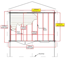 Shire Cannock 12x8 Glass Apex Tongue & Groove Wooden Cabin - Base Not Included -Hozelock Shop shire cannock 12x8 glass apex tongue groove wooden cabin base not included5019804311293 02t