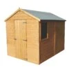 Shire Durham 8x6 Ft Apex Shiplap Wooden Shed With Floor