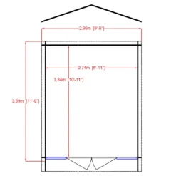 Shire Epping 10x12 Toughened Glass Apex Tongue & Groove Wooden Cabin - Base Not Included 5 Shire Epping 10x12 Toughened Glass Apex Tongue & Groove Wooden Cabin - Base Not Included -Hozelock Shop shire epping 10x12 toughened glass apex tongue groove wooden cabin base not included5019804119585 02t bq