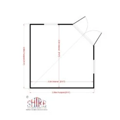 Shire Hampton 10x10 Glass Pent Shiplap Wooden Summer House - Base Not Included -Hozelock Shop shire hampton 10x10 glass pent shiplap wooden summer house base not included5019804008186 03t