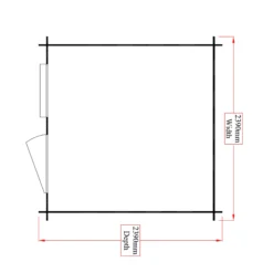 Shire Hartley 8x8 Apex Tongue & Groove Wooden Cabin (Base Included) -Hozelock Shop shire hartley 8x8 apex tongue groove wooden cabin base included 5019804198856 02t