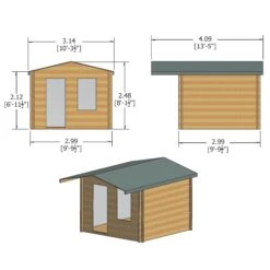 Shire Hopton 10x10 Toughened Glass Apex Tongue & Groove Wooden Cabin - Base Not Included -Hozelock Shop shire hopton 10x10 toughened glass apex tongue groove wooden cabin base not included5019804119202 01t bq