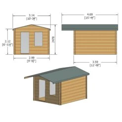 Shire Hopton 10x12 Toughened Glass Apex Tongue & Groove Wooden Cabin - Base Not Included 6 Shire Hopton 10x12 Toughened Glass Apex Tongue & Groove Wooden Cabin - Base Not Included -Hozelock Shop shire hopton 10x12 toughened glass apex tongue groove wooden cabin base not included5019804119219 01t bq