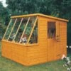 Shire Iceni 8x8 Ft Pent Shiplap Wooden Shed With Floor - Assembly Service Included