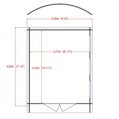 Shire Kilburn 10x12 Toughened Glass Curved Tongue & Groove Wooden Cabin - Base Not Included -Hozelock Shop shire kilburn 10x12 toughened glass curved tongue groove wooden cabin base not included5019804119639 02t bq