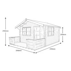 Shire Kinver 12x14 Toughened Glass Apex Tongue & Groove Wooden Cabin - Base Not Included -Hozelock Shop shire kinver 12x14 toughened glass apex tongue groove wooden cabin base not included5019804111404 03t