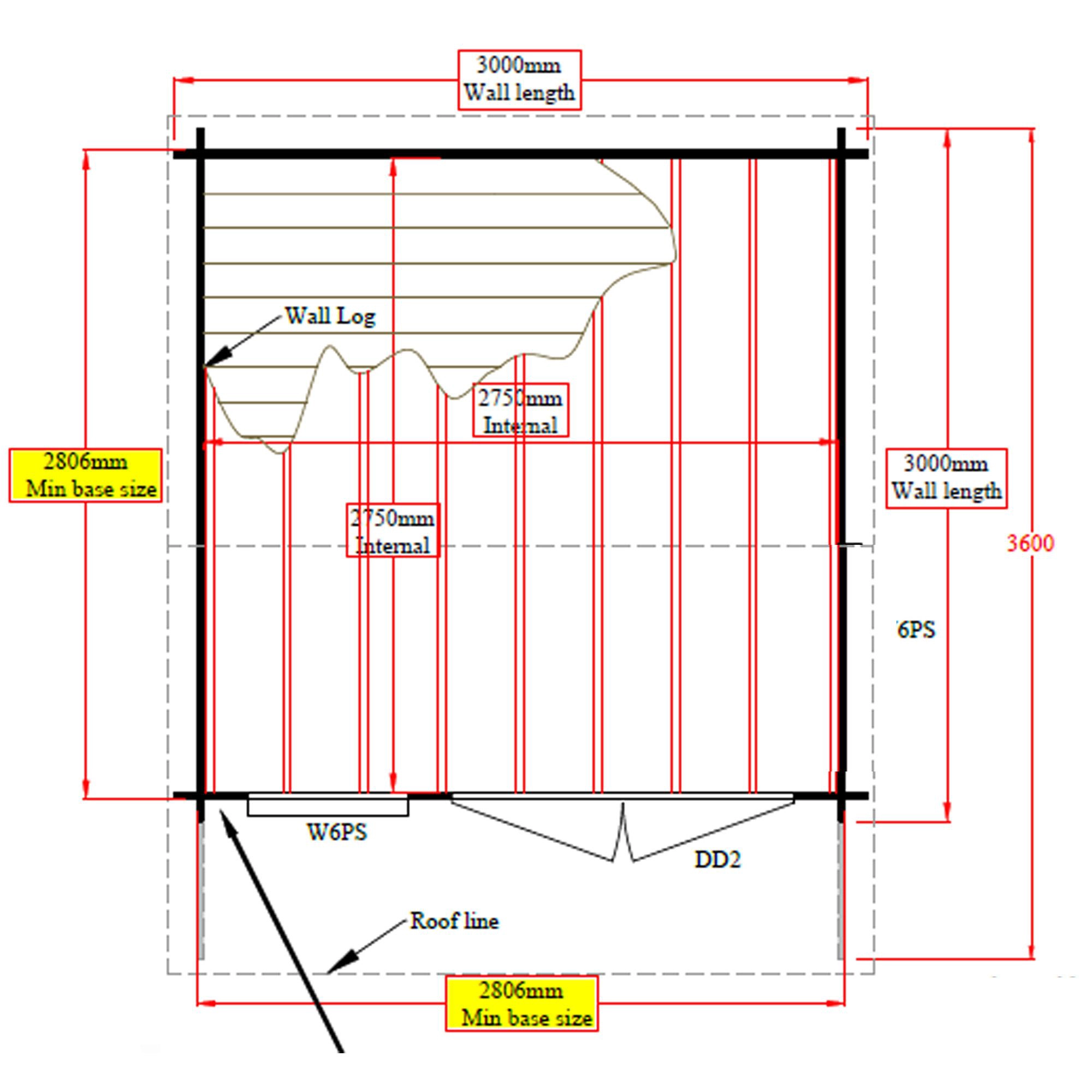 Shire Marlborough 10x10 Glass Apex Tongue & Groove Wooden Cabin - Base Not Included 7 Shire Marlborough 10x10 Glass Apex Tongue & Groove Wooden Cabin - Base Not Included - Image 7