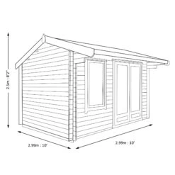 Shire Marlborough 10x10 Toughened Glass Apex Tongue & Groove Wooden Cabin - Base Not Included -Hozelock Shop shire marlborough 10x10 toughened glass apex tongue groove wooden cabin base not included5019804112326 03t