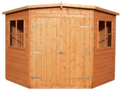 Shire Murrow 7x7 Ft Pent Shiplap Wooden 2 Door 2 Windows Shed With Floor -Hozelock Shop shire murrow 7x7 ft pent shiplap wooden 2 door 2 windows shed with floor5019804773480 02c