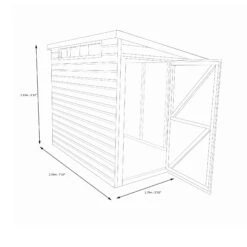 Shire Security Cabin 8x6 Ft Pent Shiplap Wooden Shed With Floor - Assembly Service Included -Hozelock Shop shire security cabin 8x6 ft pent shiplap wooden shed with floor assembly service included5019804122172 03t