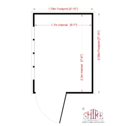 Shire Security Cabin 8x6 Ft Pent Shiplap Wooden Shed With Floor - Assembly Service Included -Hozelock Shop shire security cabin 8x6 ft pent shiplap wooden shed with floor assembly service included5019804122172 04t