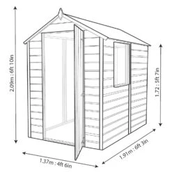 Shire Shetland 6x4 Ft Apex Shiplap Wooden Shed With Floor - Assembly Service Included -Hozelock Shop shire shetland 6x4 ft apex shiplap wooden shed with floor assembly service included5397007006292 07bq