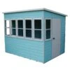Shire Sun 8x8 Glass Pent Shiplap Wooden Summer House - Base Not Included