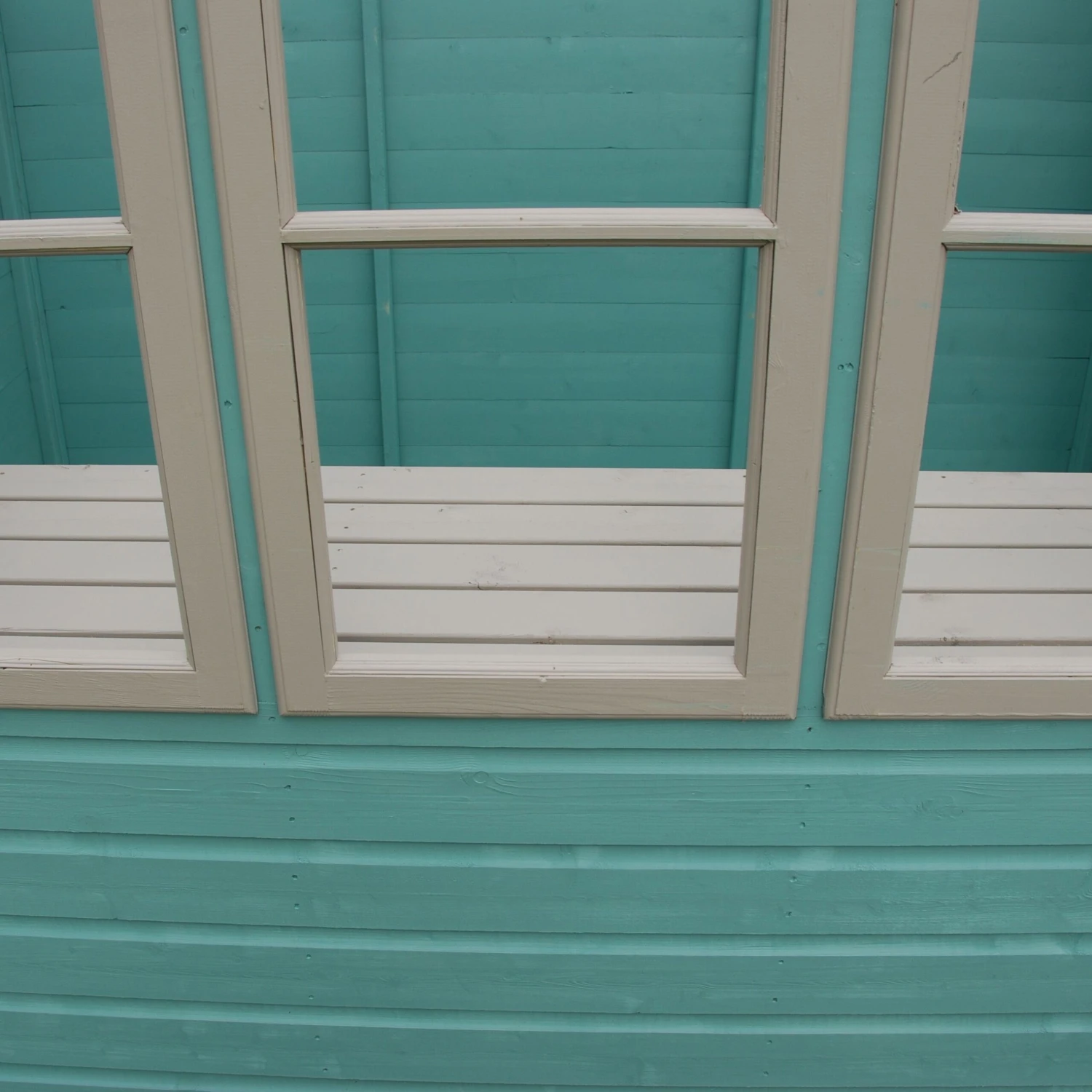 Shire Sun 8x8 Glass Pent Shiplap Wooden Summer House - Base Not Included 2 Shire Sun 8x8 Glass Pent Shiplap Wooden Summer House - Base Not Included - Image 2