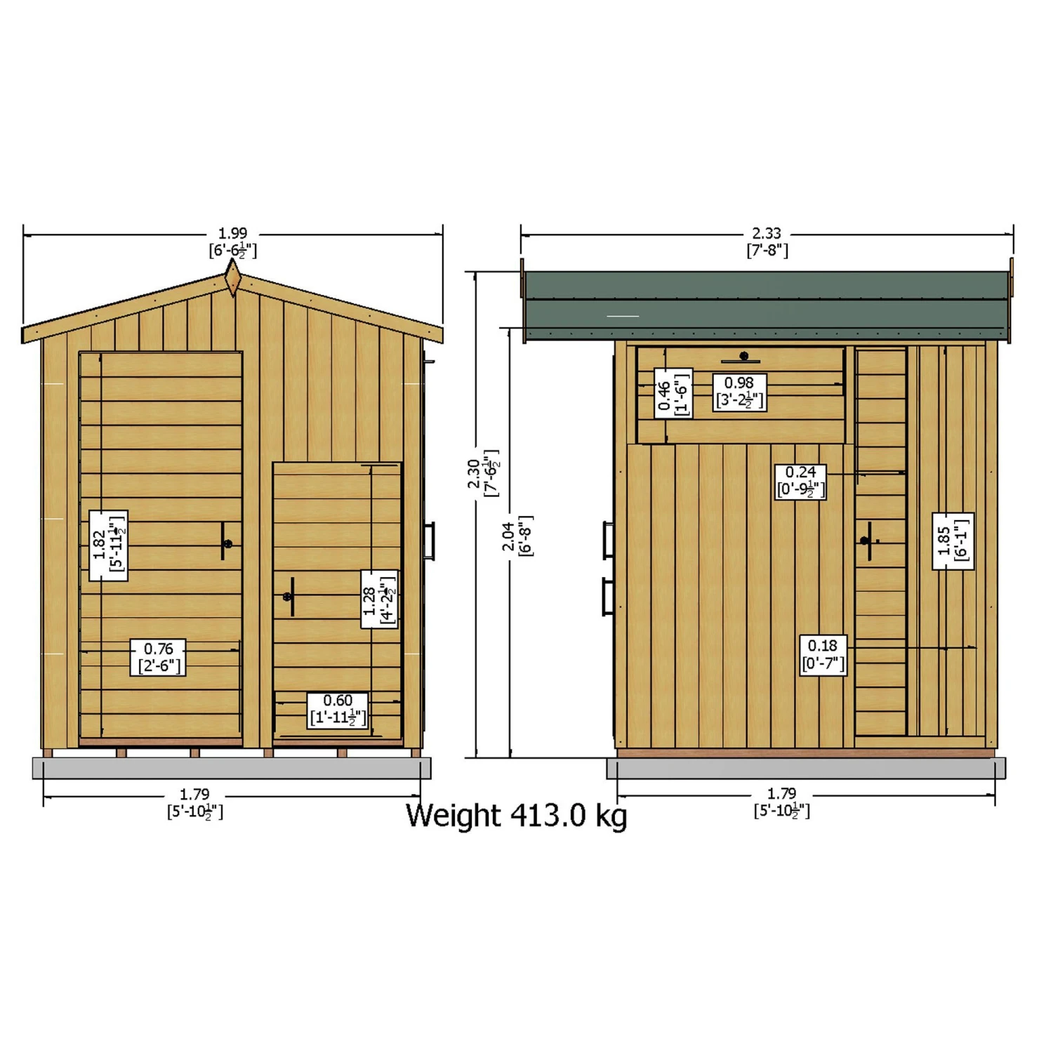 Shire Tongue & Groove Wooden 6x6 Apex Garden Storage - Assembly Service Included 8 Shire Tongue & Groove Wooden 6x6 Apex Garden Storage - Assembly Service Included - Image 8