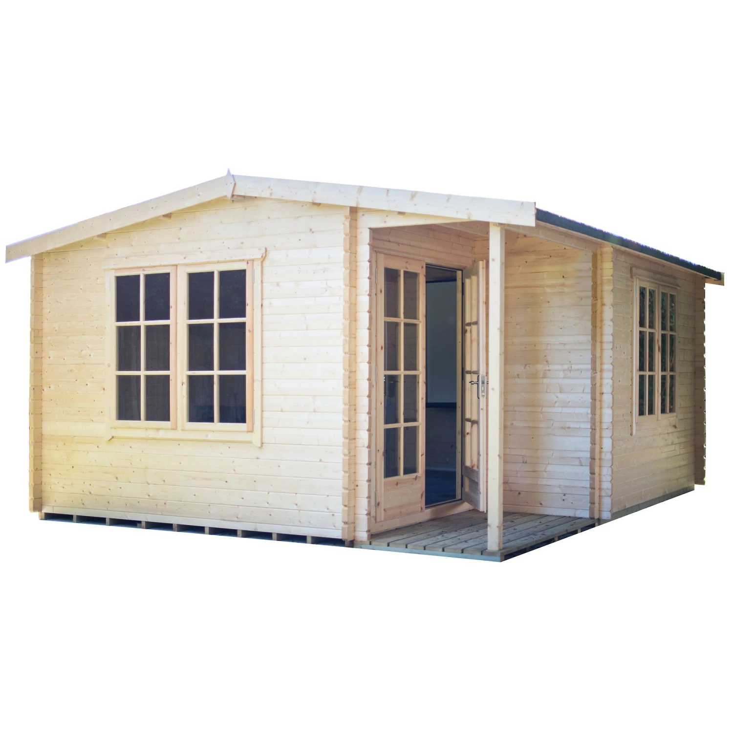 Shire Twyford 16x17 Ft Toughened Glass Apex Tongue & Groove Wooden Cabin With Felt Tile Roof 1 Shire Twyford 16x17 Ft Toughened Glass Apex Tongue & Groove Wooden Cabin With Felt Tile Roof