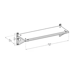 Skylight White Internal Shelf Kit (W)847mm (D)305mm 11 Skylight White Internal Shelf Kit (W)847mm (D)305mm -Hozelock Shop skylight white internal shelf kit w 847mm d 305mm7290108130225 01t BQ