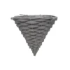 Smart Garden Faux Rattan Grey Cone Plastic Hanging Basket, 35cm