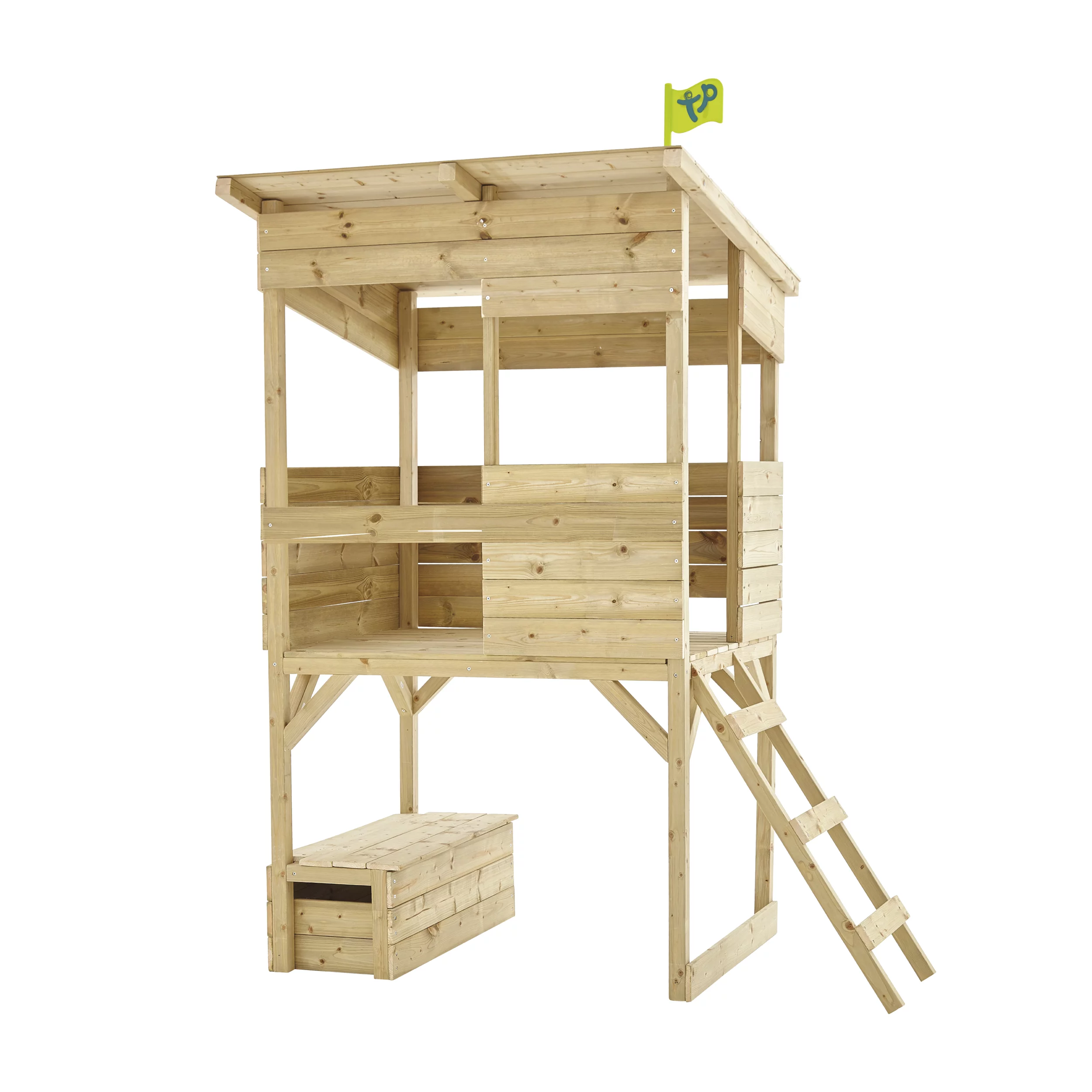 TP Toys 5.5x8 Treetops Wood Tower Playhouse Assembly Required 3 TP Toys 5.5x8 Treetops Wood Tower Playhouse Assembly Required - Image 3