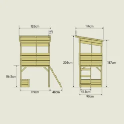 TP Toys 5.5x8 Treetops Wood Tower Playhouse Assembly Required 15 TP Toys 5.5x8 Treetops Wood Tower Playhouse Assembly Required -Hozelock Shop tp toys 5 5x8 treetops wood tower playhouse assembly required5021854903540 01t bq