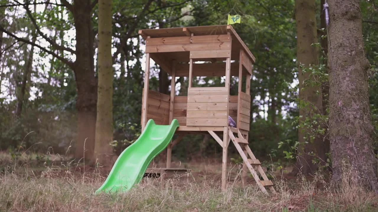 TP Toys 5.5x8 Treetops Wood Tower Playhouse Assembly Required 2 TP Toys 5.5x8 Treetops Wood Tower Playhouse Assembly Required - Image 2