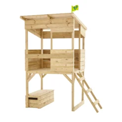 TP Toys 8x7 Tree Top Timber Tower Slide Playhouse Assembly Required -Hozelock Shop tp toys 8x7 tree top timber tower slide playhouse assembly required5021854803543 02c bq