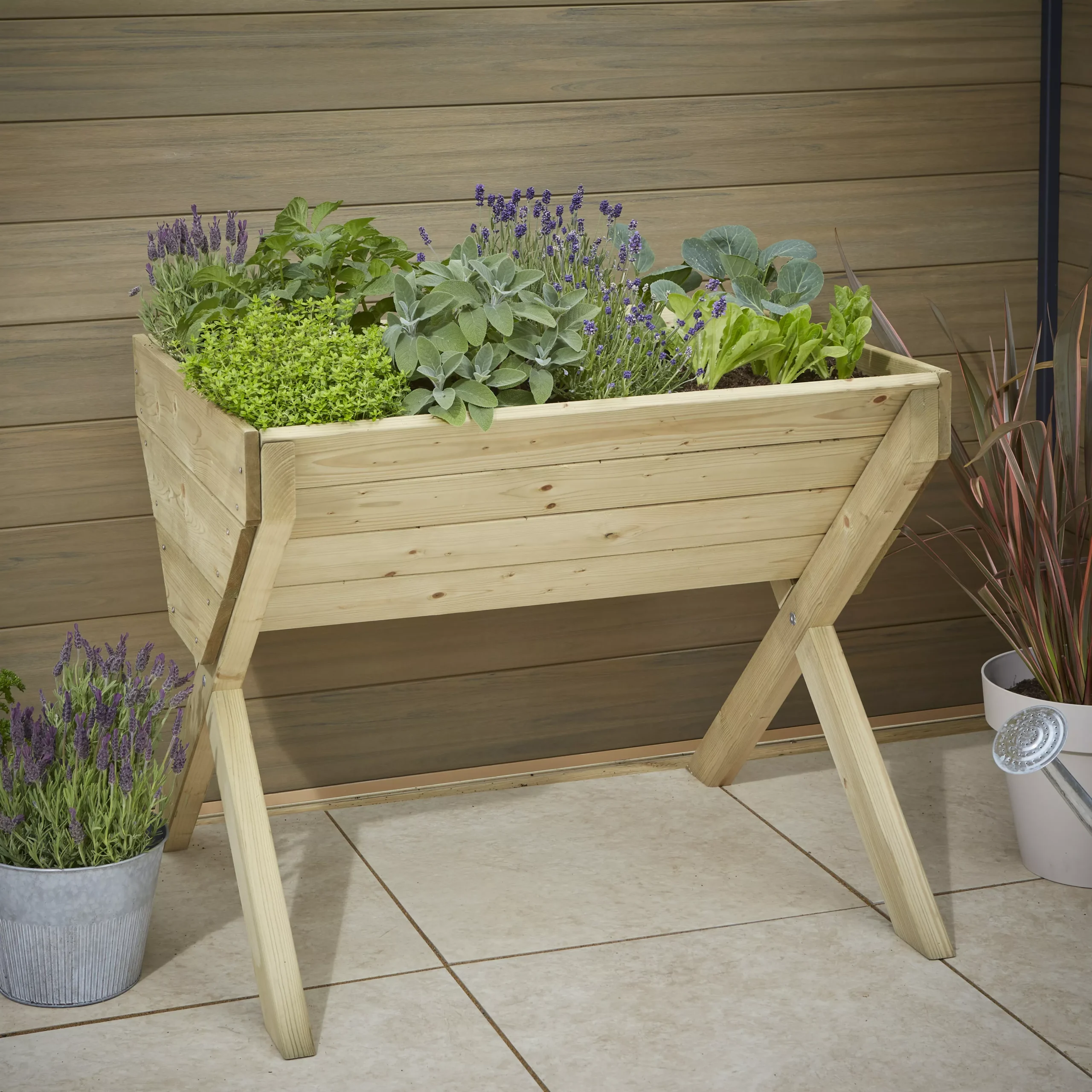 Verve 930mmx690mm Wood Rectangular Raised Bed Kit 0.64m² 2 Verve 930mmx690mm Wood Rectangular Raised Bed Kit 0.64m² - Image 2