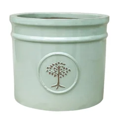 Verve Barcău Olive Ceramic Circular Plant Pot (Dia)20cm