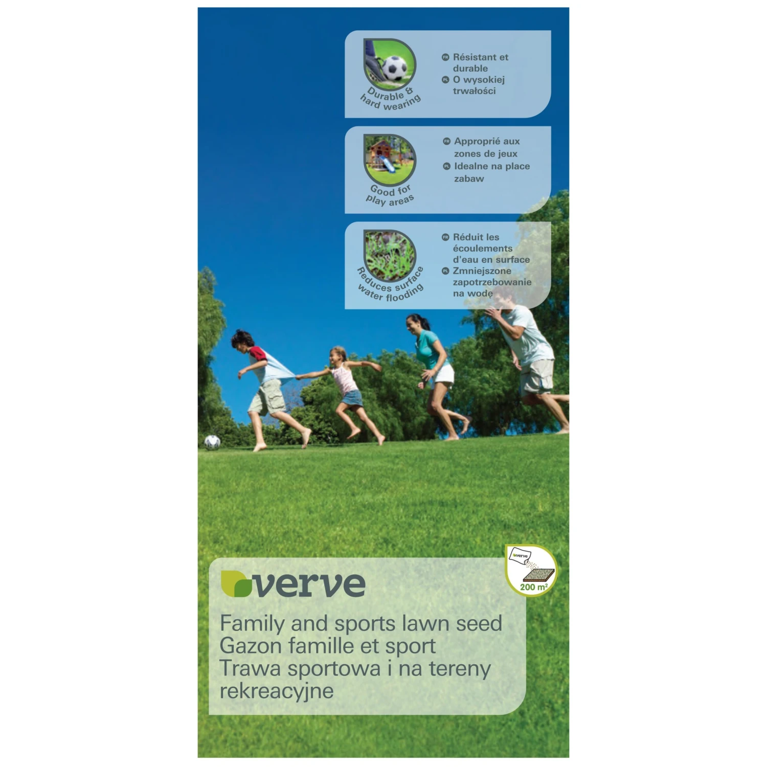 Verve Family & Sports Grass Seeds, 5kg 1 Verve Family & Sports Grass Seeds, 5kg