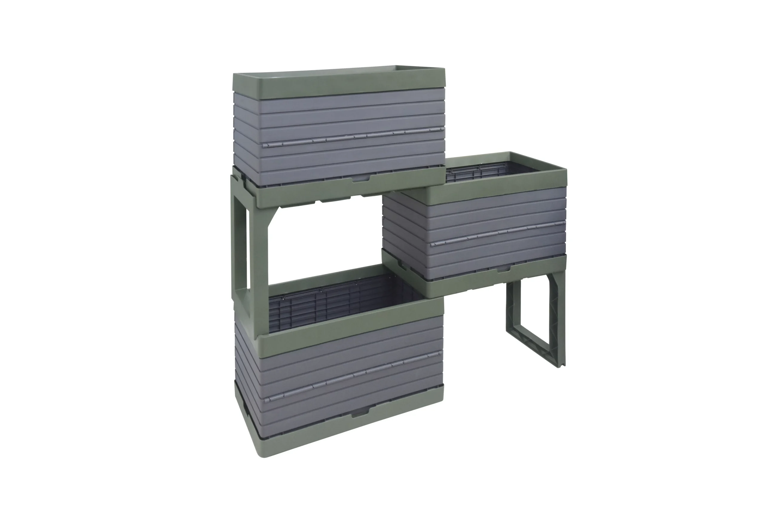 Verve Grey Rectangular Planter, Set 2 Verve Grey Rectangular Planter, Set - Image 2