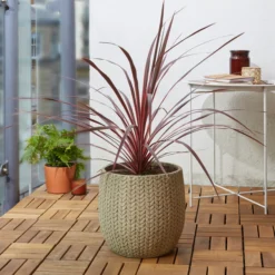 Verve Kulun Beige Knitted Effect Fibreclay Circular Plant Pot (Dia)29cm 5 Verve Kulun Beige Knitted Effect Fibreclay Circular Plant Pot (Dia)29cm -Hozelock Shop verve kulun beige knitted effect fibreclay circular plant pot dia 29cm5059340327693 01i