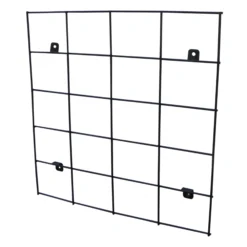 Verve Matt Black Metal Wall Rack