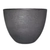 Verve Momoka Grey Polypropylene Round Plant Pot (Dia)30cm