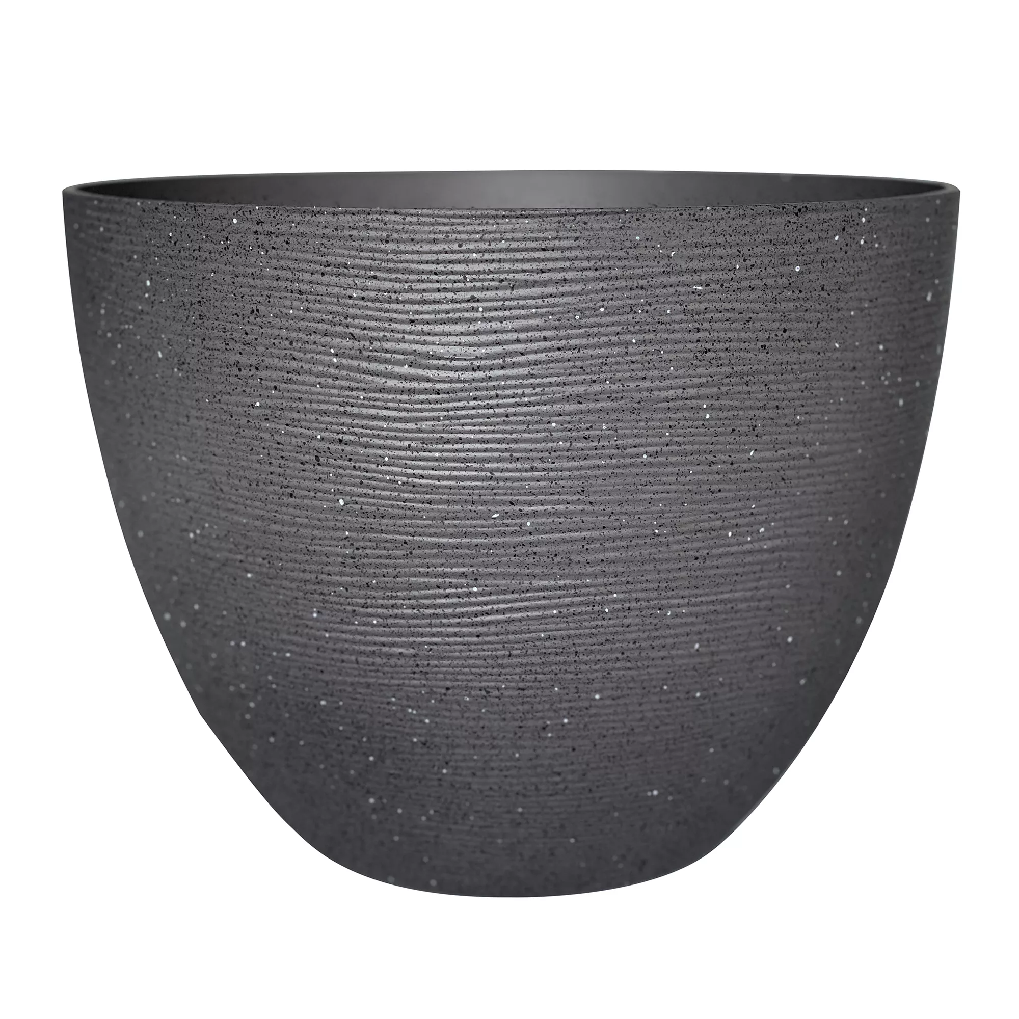 Verve Momoka Grey Polypropylene Round Plant Pot (Dia)30cm 1 Verve Momoka Grey Polypropylene Round Plant Pot (Dia)30cm