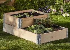 Verve Small Pine & Steel Rectangular Raised Bed Kit 0.48m² -Hozelock Shop verve small pine steel rectangular raised bed kit 0 48m 3663602760214 04bq