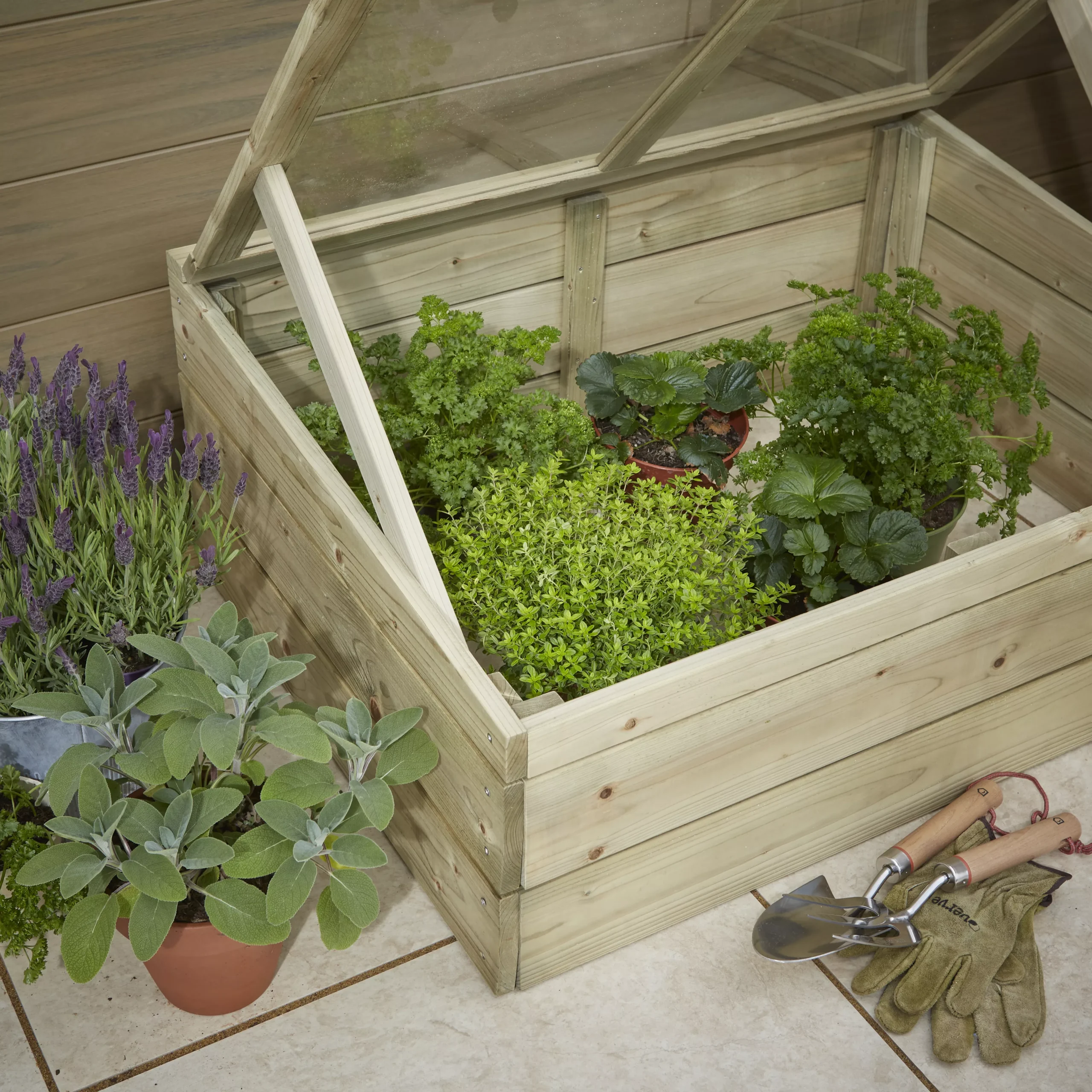 Verve Softwood Coldframe 37cm(H) 93cm(W) 2 Verve Softwood Coldframe 37cm(H) 93cm(W) - Image 2